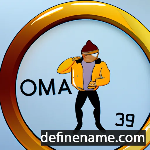 cartoon of the name Omega