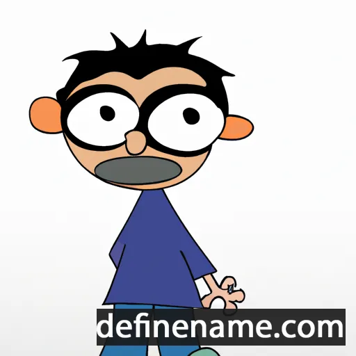 cartoon of the name Omid