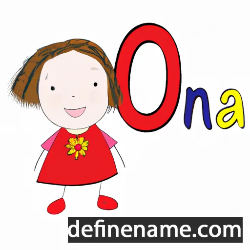 cartoon of the name Ona