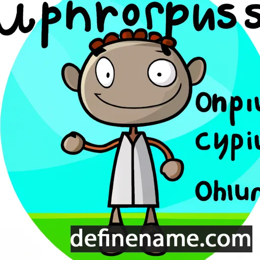 cartoon of the name Onuphrius