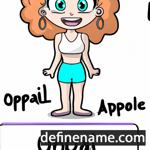 cartoon of the name Opal