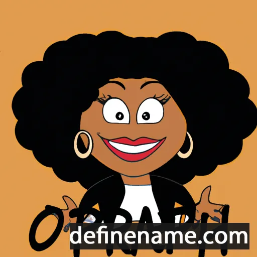 cartoon of the name Oprah