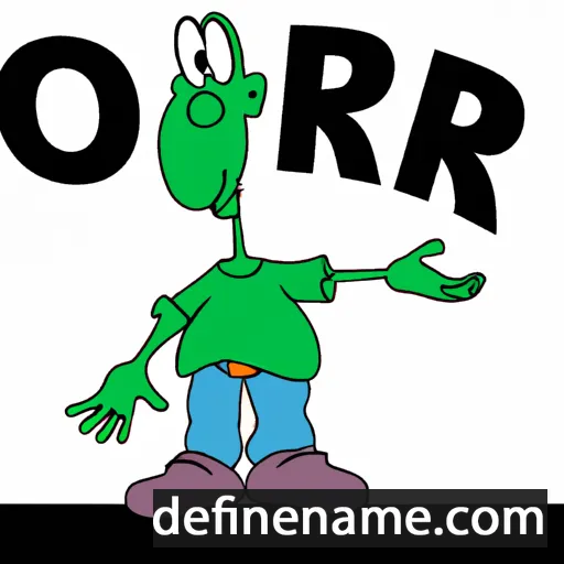 cartoon of the name Or