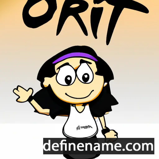 cartoon of the name Orit