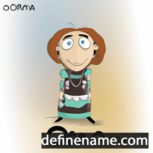 cartoon of the name Orna