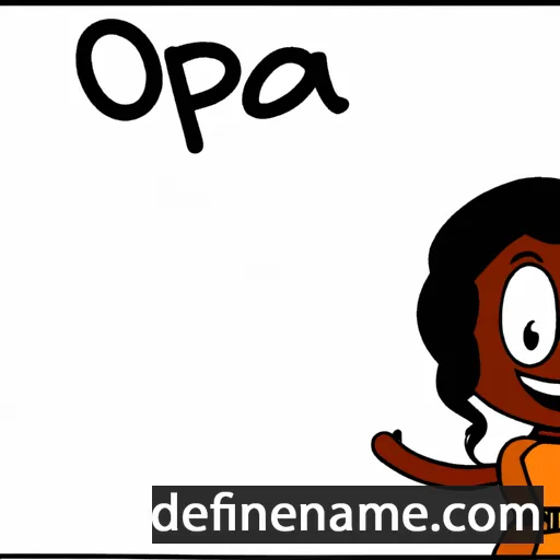 Orpah cartoon