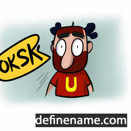 cartoon of the name Osku