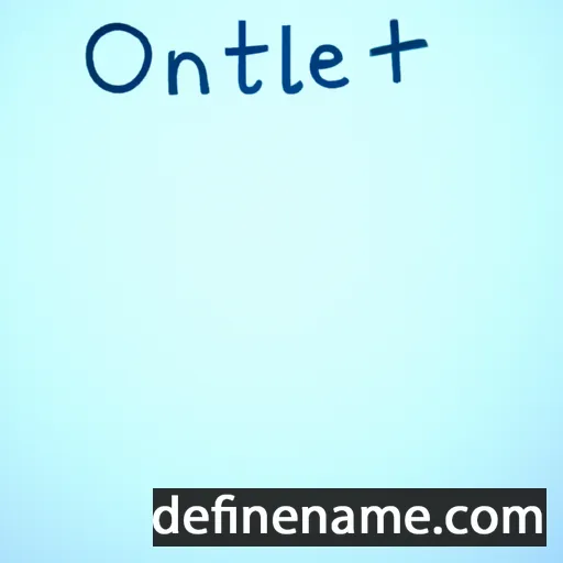 cartoon of the name Othniel