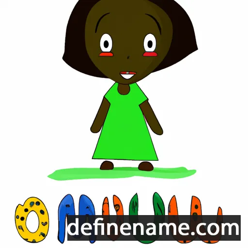 cartoon of the name Oumou