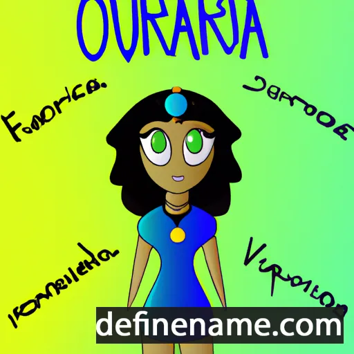 cartoon of the name Ourania