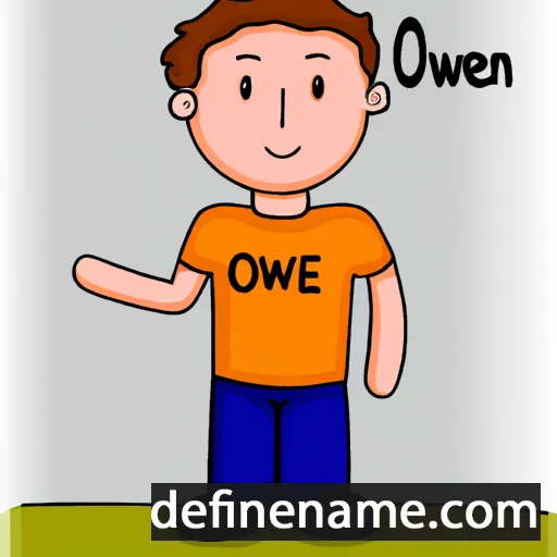 cartoon of the name Owen