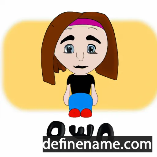 cartoon of the name Owena