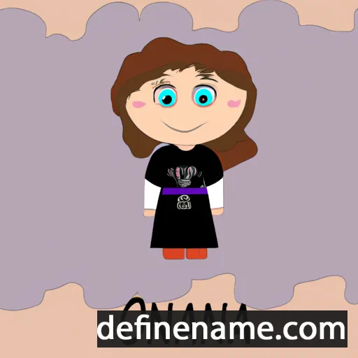 cartoon of the name Oxana