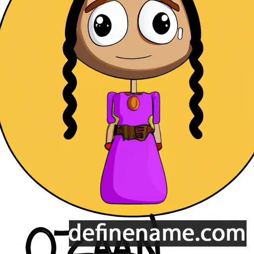 cartoon of the name Ozana