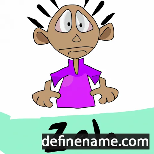 cartoon of the name Oziel