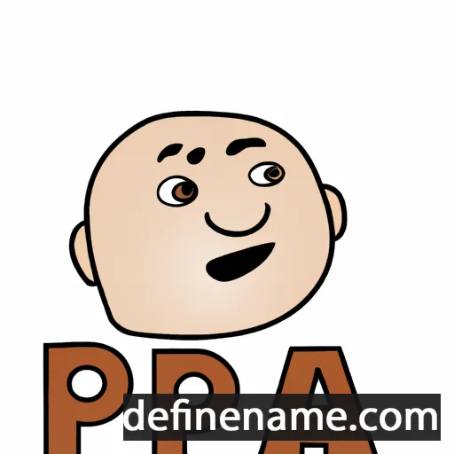 cartoon of the name Pa