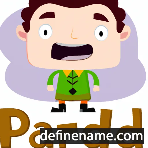 cartoon of the name Pàdraig