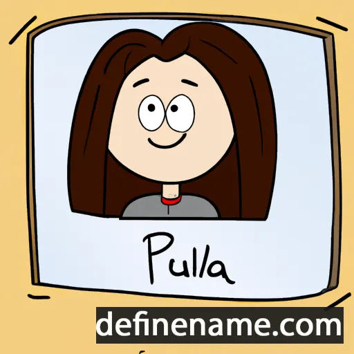 cartoon of the name Pàula