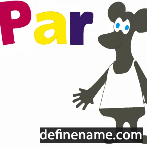 cartoon of the name Pär