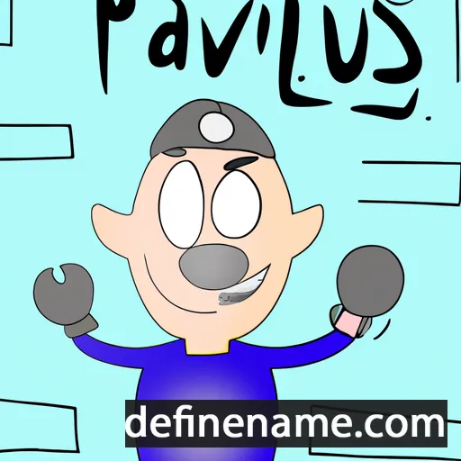 cartoon of the name Pāvils