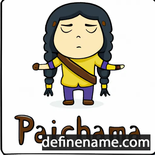 cartoon of the name Pachamama