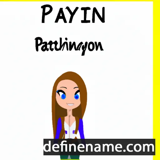 cartoon of the name Paityn