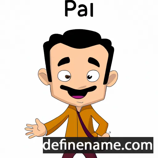 cartoon of the name Pallav