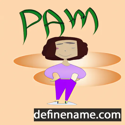 cartoon of the name Pam