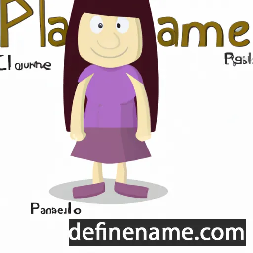 cartoon of the name Pamela