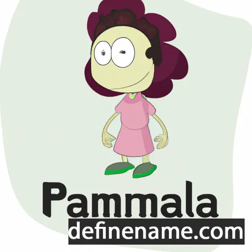 cartoon of the name Pamelia