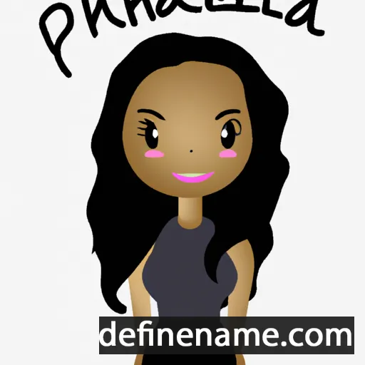 cartoon of the name Pamella