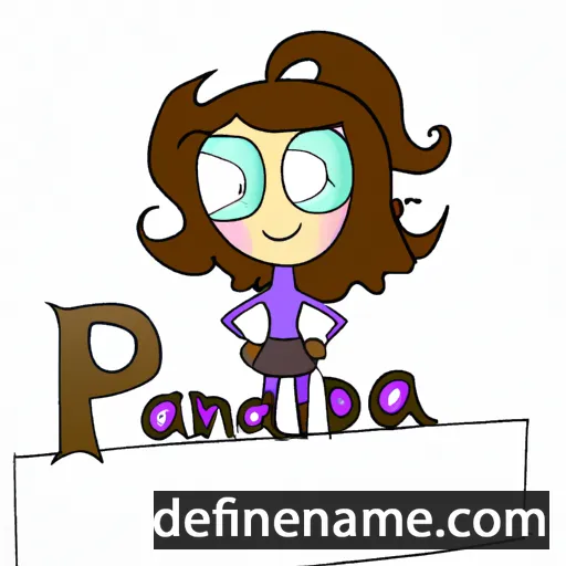 cartoon of the name Pandora