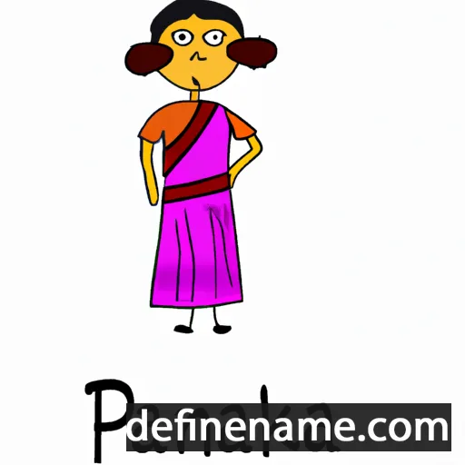 cartoon of the name Pankaja