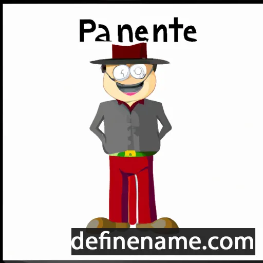 cartoon of the name Pantaleone