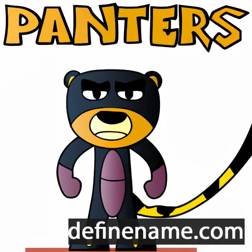 cartoon of the name Pantheras