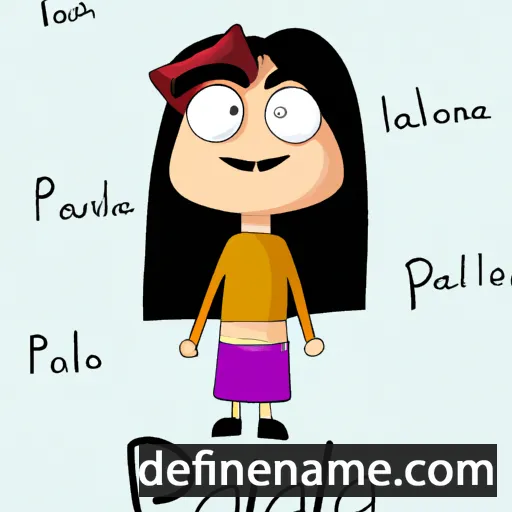 cartoon of the name Paolina