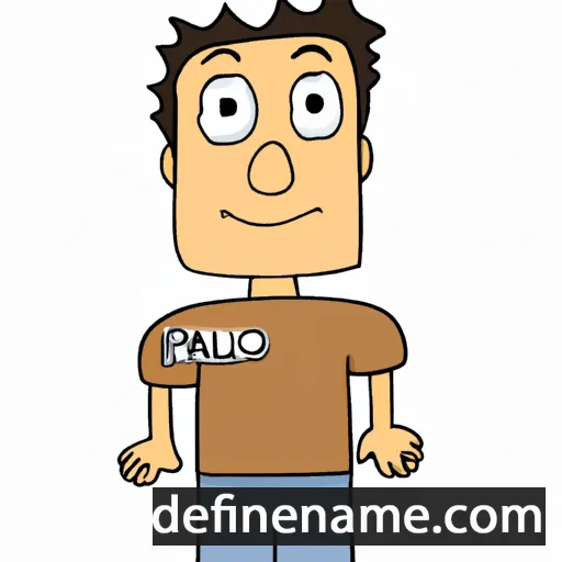 cartoon of the name Paolo