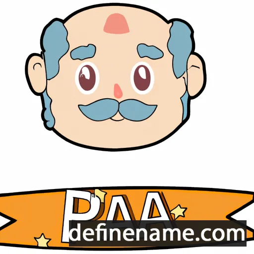 cartoon of the name Papa