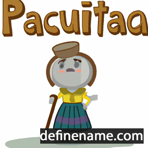 cartoon of the name Paquita