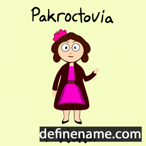 cartoon of the name Paraskeva