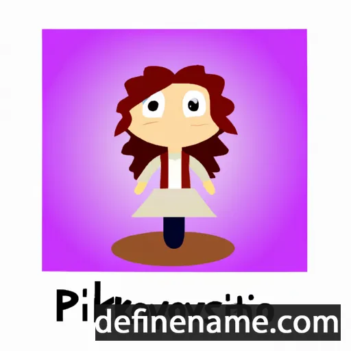 cartoon of the name Paraskevi