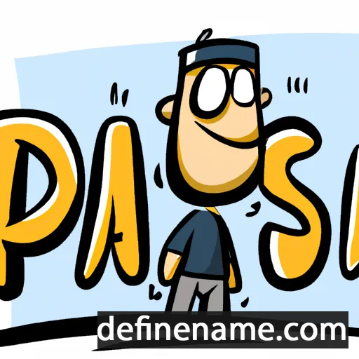 cartoon of the name Pasi