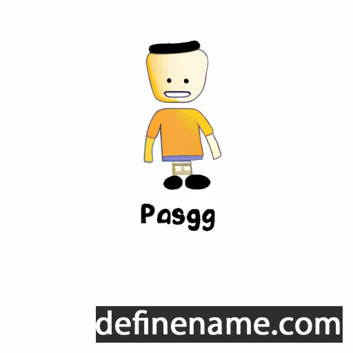 cartoon of the name Passang