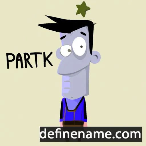 cartoon of the name Patrik