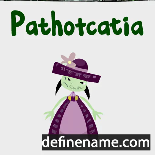 cartoon of the name Patrocinia