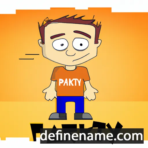 cartoon of the name Patryk