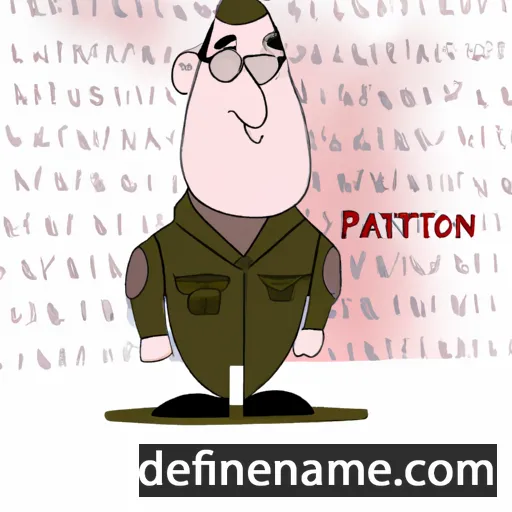 cartoon of the name Patton