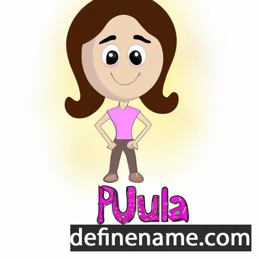 cartoon of the name Paula