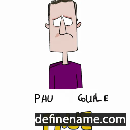 cartoon of the name Paule