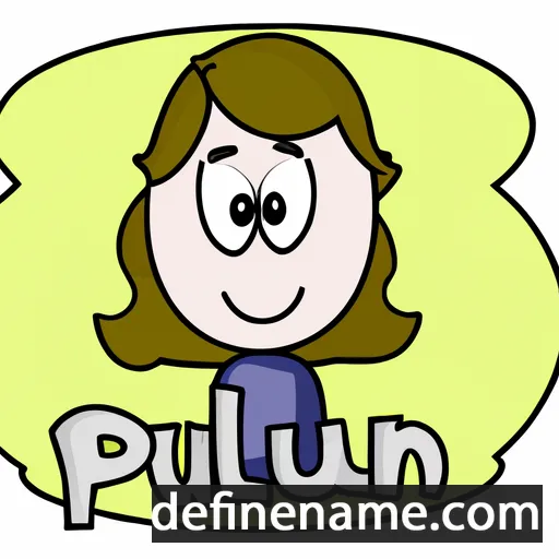 cartoon of the name Paulien